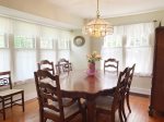 Formal dining room is perfect for holiday meals